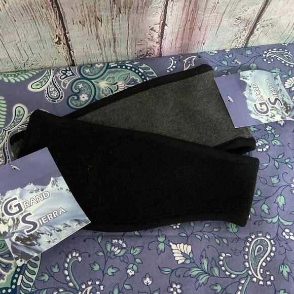 NWT 2 PC Headband Ear Warmers Gray Black - Picture 5 of 7